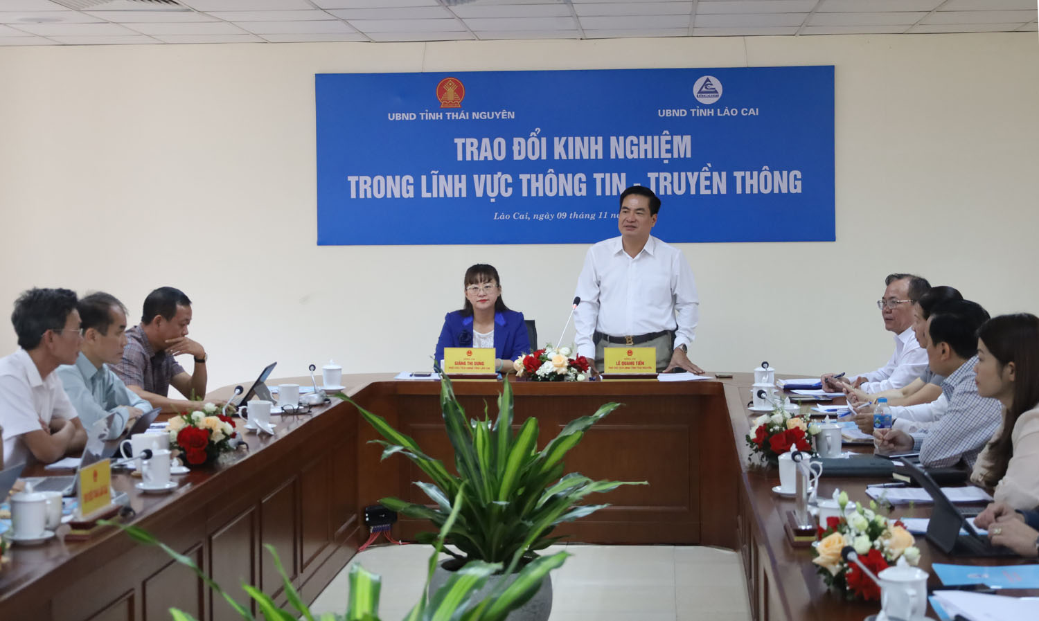 Trao đổi kinh nghiệm trong lĩnh vực Thông tin và Truyền thông giữa tỉnh Thái Nguyên và tỉnh Lào Cai