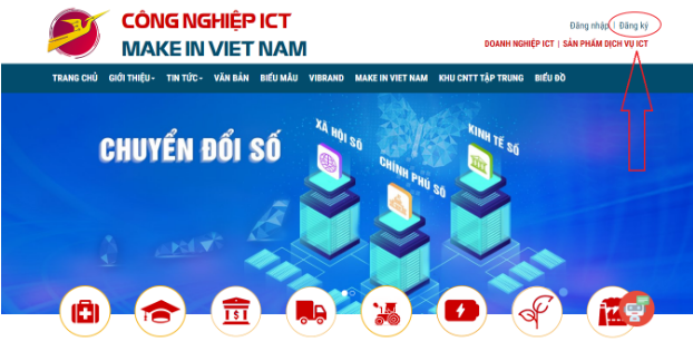 Hướng dẫn cập nhật thông tin, sản phẩm, dịch vụ công nghệ thông tin của doanh nghiệp số trên Cổng thông tin công nghiệp ICT Make in Viet Nam