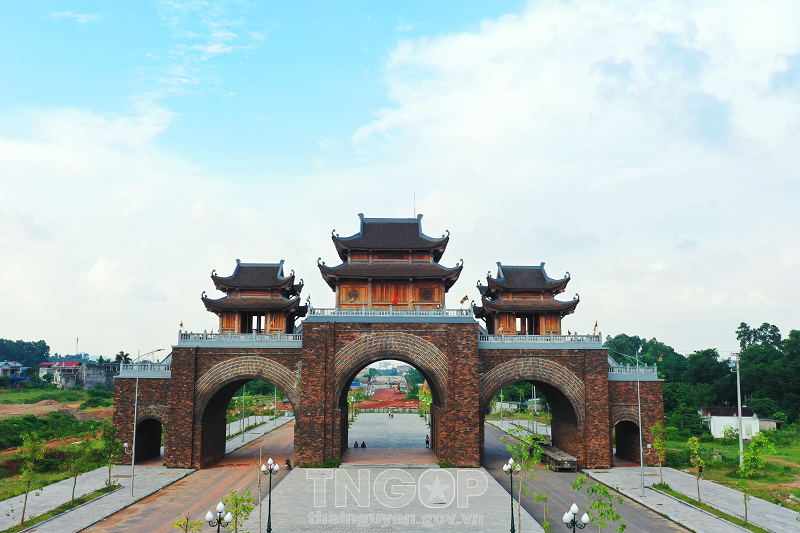 Công trình cổng Tam Quan thuộc Dự án đường Bắc Sơn kéo dài đã được hoàn thành