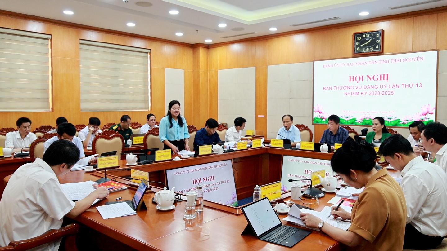 Hội nghị Ban Thường vụ Đảng ủy UBND tỉnh lần...