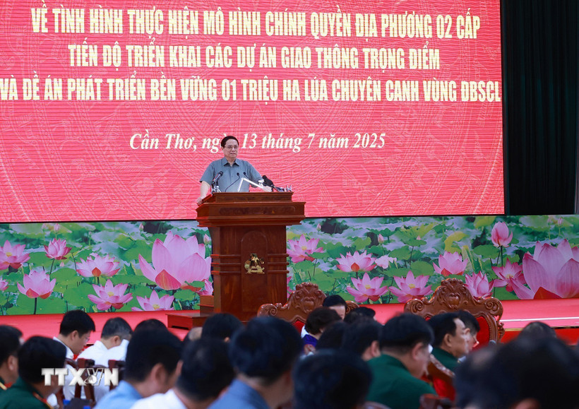 Thủ tướng làm việc với lãnh đạo các tỉnh, thành phố Đồng bằng sông Cửu Long